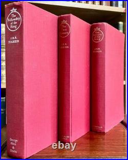 1955-57 LORD Of The RINGS TRILOGY 1st Ed Set 4 5 2 By J R R TOLKIEN + JACKETS
