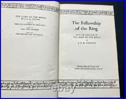 1955-57 LORD Of The RINGS TRILOGY 1st Ed Set 4 5 2 By J R R TOLKIEN + JACKETS 1955-57 LORD Of The RINGS TRILOGY 1st Ed Set 4 5 2 By J R R TOLKIEN + JACKETS