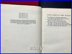 1955-57 LORD Of The RINGS TRILOGY 1st Ed Set 4 5 2 By J R R TOLKIEN + JACKETS 1955-57 LORD Of The RINGS TRILOGY 1st Ed Set 4 5 2 By J R R TOLKIEN + JACKETS