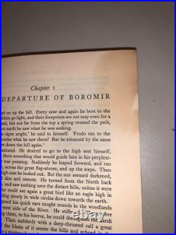 1955 FIRST EDITION 2nd Impression Tolkien THE TWO TOWERS Lord of the Rings Vol 2