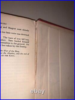 1955 FIRST EDITION 2nd Impression Tolkien THE TWO TOWERS Lord of the Rings Vol 2