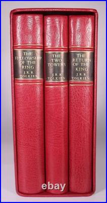 1955 Lord of The Rings JRR Tolkien 1st Ed 4th 2nd 1st Imp Fine Leather Binding