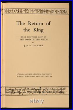 1961-62 3vols The Lord of the Rings J. R. R. Tolkien Dust Wrappers Slipcase