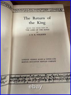 1961 The Lord of The Rings Trilogy J R R Tolkien 3 Books Complete Set ID4460