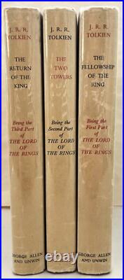 1962-63 J. R. R. Tolkien LORD OF THE RINGS TRILOGY First Editions 12th/10th/10th