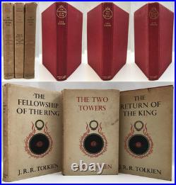 1963-65 FIRST EDITION J. R. R. Tolkien LORD OF THE RINGS TRILOGY Maps 14th/10th