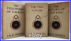 1963-65 FIRST EDITION J. R. R. Tolkien LORD OF THE RINGS TRILOGY Maps 14th/10th