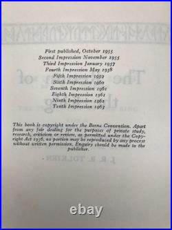 1963-65 FIRST EDITION J. R. R. Tolkien LORD OF THE RINGS TRILOGY Maps 14th/10th