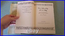 1965 2nd Edition JRR Tolkien The Lord of the Rings Trilogy Box Set Houghton withDJ