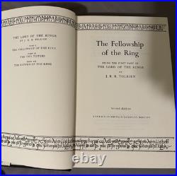1965 Houghton Mifflin The Lord of The Rings JRR Tolkien Box Set 2nd Edition