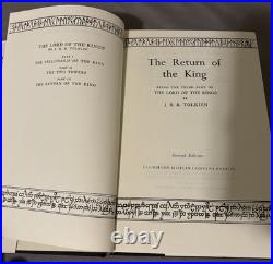 1965 Houghton Mifflin The Lord of The Rings JRR Tolkien Box Set 2nd Edition