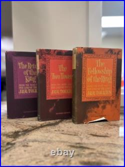 1965 LORD OF THE RINGS J. R. R TOLKIEN BOX SET withMAPS HOUGHTON MIFFLIN 2ND ED