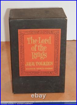 1965 LORD OF THE RINGS J. R. R TOLKIEN BOX SET withMAPS HOUGHTON MIFFLIN 2ND ED