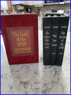 1965 LORD OF THE RINGS J. R. R TOLKIEN BOX SET withMAPS HOUGHTON MIFFLIN 2ND ED