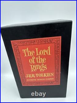 1965 LORD OF THE RINGS J. R. R TOLKIEN BOX SET withMAPS HOUGHTON MIFFLIN 2ND ED