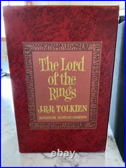 1965 LORD OF THE RINGS J. R. R TOLKIEN BOX SET withMAPS HOUGHTON MIFFLIN 2ND ED
