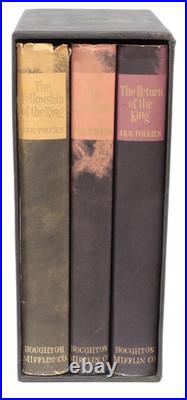 1965 LORD OF THE RINGS J. R. R TOLKIEN BOX SET withMAPS HOUGHTON MIFFLIN 2ND ED