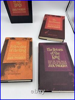 1965 LORD OF THE RINGS J. R. R TOLKIEN BOX SET withMAPS HOUGHTON MIFFLIN 2ND ED