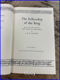 1965 LORD OF THE RINGS J. R. R TOLKIEN BOX SET withMAPS HOUGHTON MIFFLIN 2ND ED