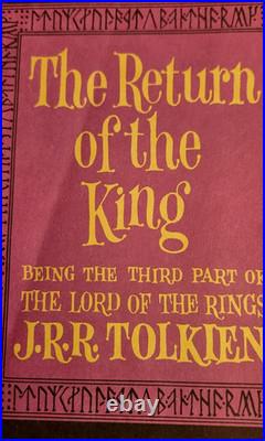 1965 LORD OF THE RINGS J. R. R TOLKIEN BOX SET withMAPS HOUGHTON MIFFLIN 2ND ED