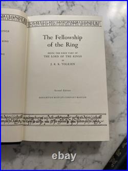 1965 LORD OF THE RINGS J. R. R TOLKIEN BOX SET withMAPS HOUGHTON MIFFLIN 2ND ED