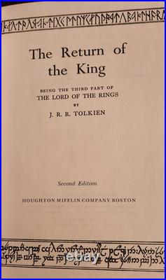 1965 LORD OF THE RINGS J. R. R TOLKIEN BOX SET withMAPS HOUGHTON MIFFLIN 2ND ED