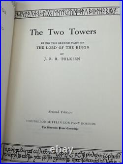 1965 LORD OF THE RINGS J. R. R TOLKIEN BOX SET withMAPS HOUGHTON MIFFLIN 2ND ED