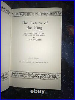 1965 Lord Of The Rings Hardcover Trilogy HMCO 2nd Edition With Original Maps