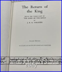 1965 Lord Of The Rings Hardcover Trilogy HMCO 2nd Edition With Original Maps