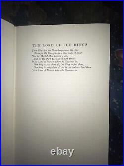 1965 Lord Of The Rings Hardcover Trilogy HMCO 2nd Edition With Original Maps