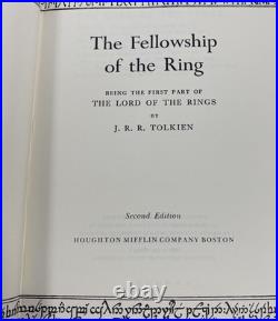 1965 Lord Of The Rings Hardcover Trilogy HMCO 2nd Edition With Original Maps