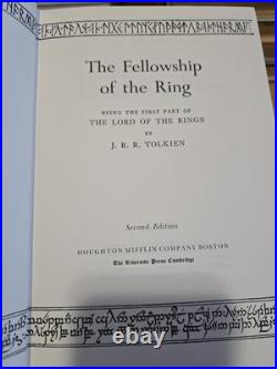 1965 Lord Of The Rings J. R. R Tolkien Box Set HC + Maps 2nd Edition 3rd Print