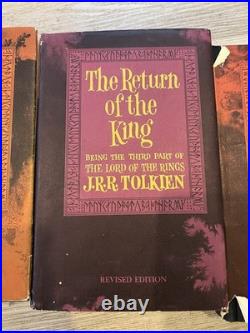 1965 Lord Of The Rings J. R. R Tolkien Box Set withMaps Houghton Mifflin 2ND ED