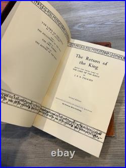 1965 Lord Of The Rings J. R. R Tolkien Box Set withMaps Houghton Mifflin 2ND ED