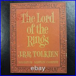 1965 Lord Of The Rings J. R. R Tolkien Box Set withMaps Houghton Mifflin 2ND ED