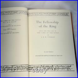 1965 Lord Of The Rings J. R. R Tolkien Box Set withMaps Houghton Mifflin 2nd Edition