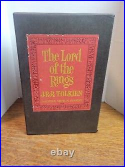 1965 Lord Of The Rings J. R. R Tolkien Set with MAPS & slipcase Houghton Mifflin