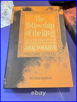 1965 Lord Of The Rings JRR Tolkien Box Set w Maps Houghton Mifflin 2nd Ed CLEAN