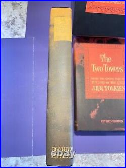 1965 Lord Of The Rings JRR Tolkien Box Set w Maps Houghton Mifflin 2nd Ed CLEAN