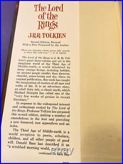 1965 Lord Of The Rings JRR Tolkien Box Set w Maps Houghton Mifflin 2nd Ed CLEAN