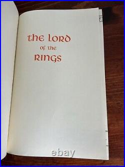 1965 Lord of the Rings, JRR Tolkien, Leather, Collector's HMCO Edition, with Map