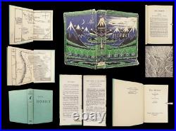 1965 The Hobbit JRR Tolkien Lord of the Rings Bilbo Baggins Gandalf Fantasy + DJ 1965 The Hobbit JRR Tolkien Lord of the Rings Bilbo Baggins Gandalf Fantasy + DJ