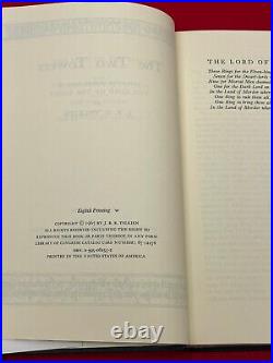 1965 The Lord Of The Rings Trilogy Hardcover Revised 8th & 9th J. R. R. Tolkien