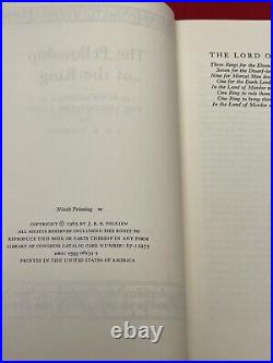 1965 The Lord Of The Rings Trilogy Hardcover Revised 8th & 9th J. R. R. Tolkien