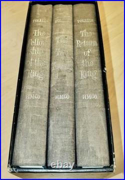 1965 The Lord of the Rings Trilogy Box Set Tolkien HC/DJ 2nd Ed with All Maps