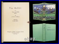 1966 1ed The Hobbit JRR Tolkien Lord of Rings 40th printing + Maps + Original DJ
