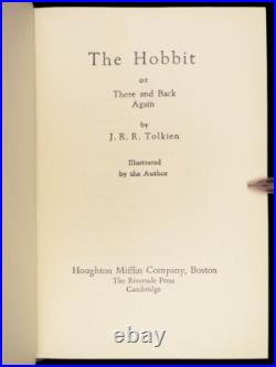1966 1ed The Hobbit JRR Tolkien Lord of Rings 40th printing + Maps + Original DJ