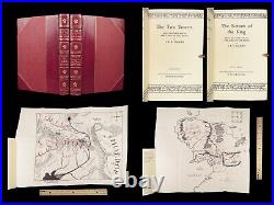 1966 EXQUISITE Lord of the Rings Tolkien Two Towers + Return of King Maps 2V