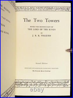 1966 EXQUISITE Lord of the Rings Tolkien Two Towers + Return of King Maps 2V