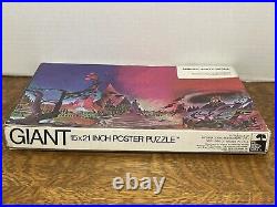 1968 GIANT Lord Of The Rings by J. R. R Tolkien Middle Earth Mural Puzzle R101